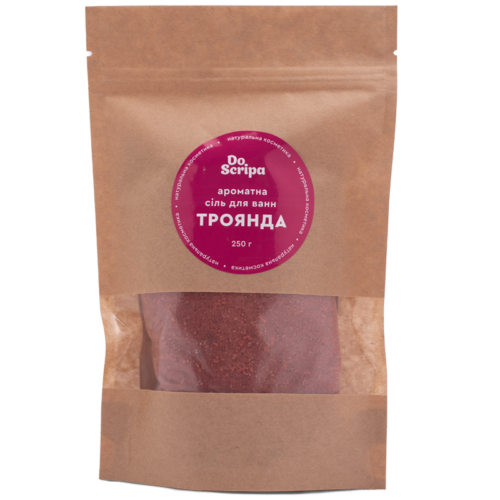 Fragrant bath salt rose